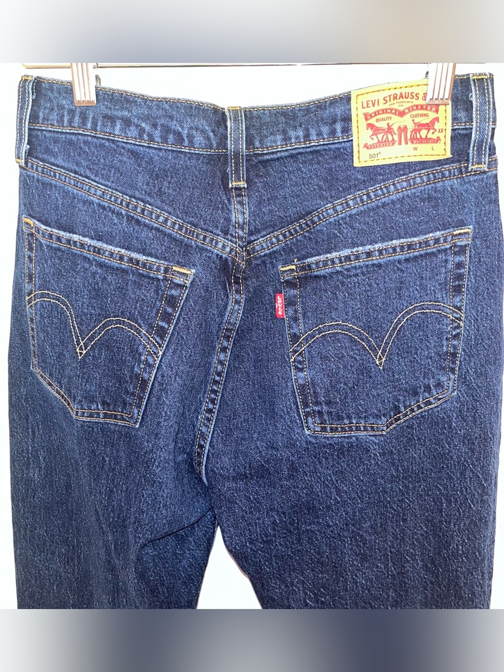 Levi's Women’s Dark Blue Straight Fit 501 Jeans